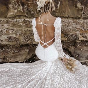 NWT Rue De Seine Lennox Sleeves Bridal - Size UK 10 / US 6